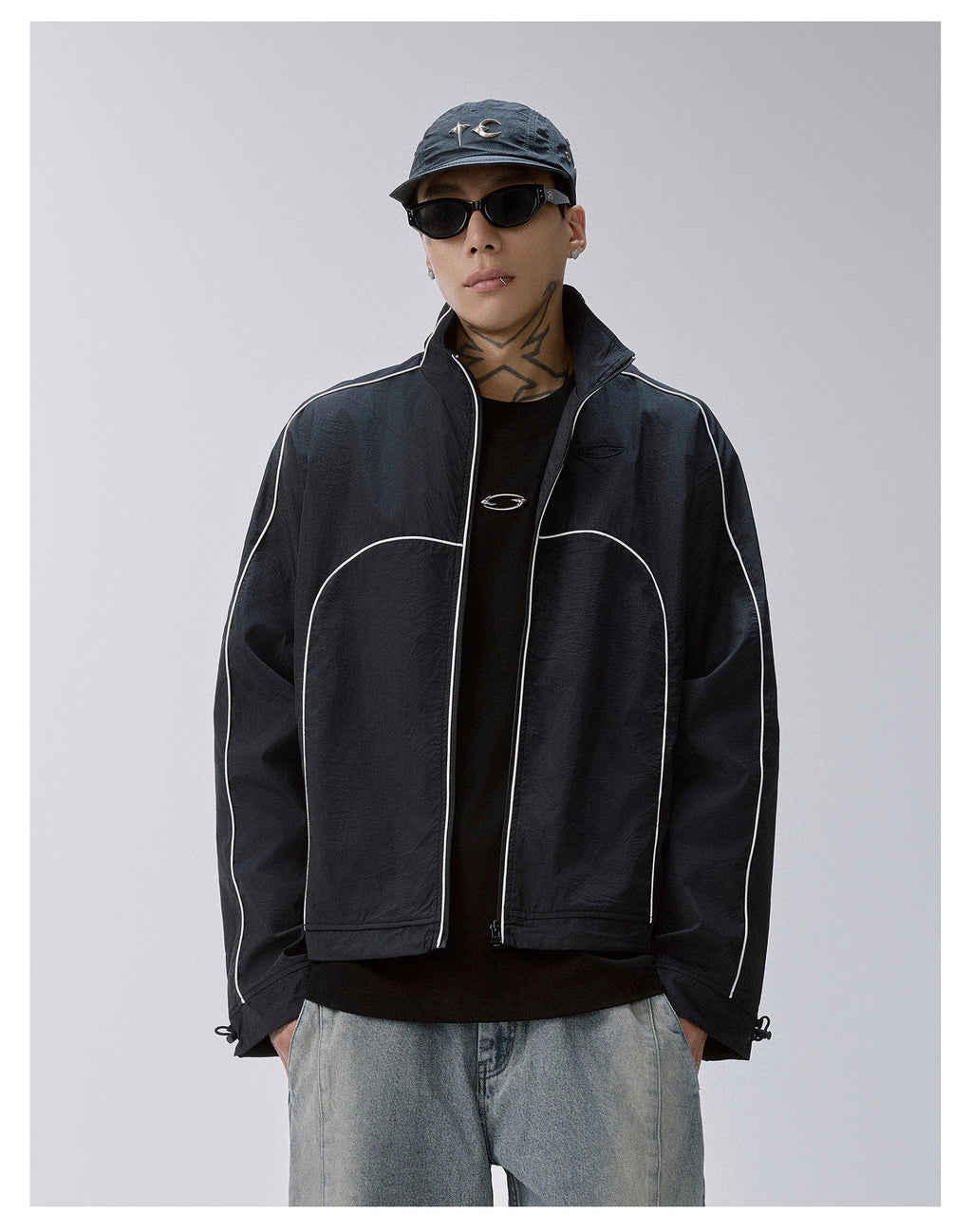 F2CE Color Block Patchwork Track Jacket