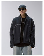 F2CE Color Block Patchwork Track Jacket