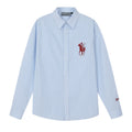 Harsh and Cruel Vintage Embroidered Striped Loose Long Sleeve Shirt