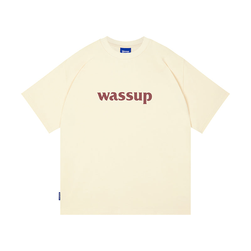 Wassup House Big Logo Print Basic Tee