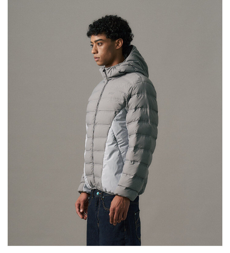 S45 Two Tone Double Stitched Lightweight Down Jacket