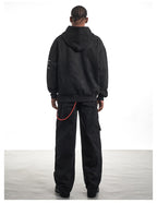 F3F Select Embroidered Faux Suede Hoodie