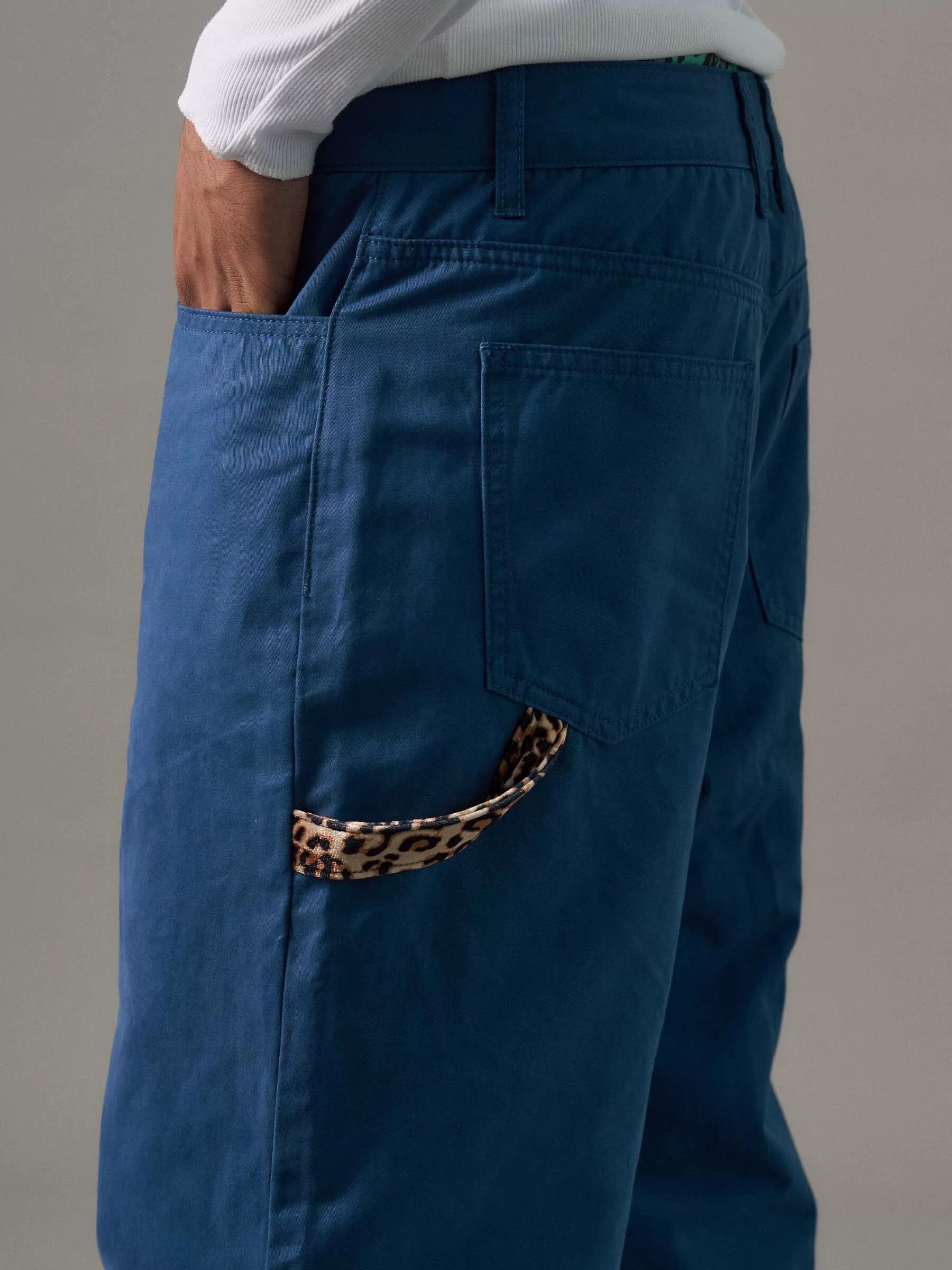 S45 Leopard Strap Work Pants