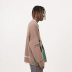 EMPTY REFERENCE Duck Cartoon Knit Sweater