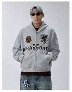 F2CE Embroidery Patch Zip Up Hoodie