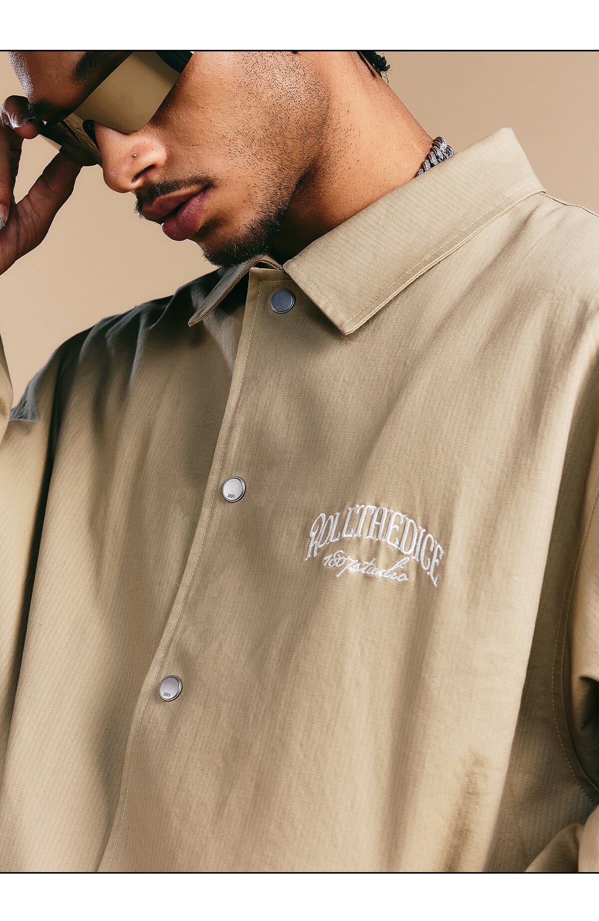 1807 ROLLTHEDICE Chain Stitched Coach Jacket