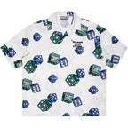 Harsh and Cruel 3D Dice Print Cuban Shirt
