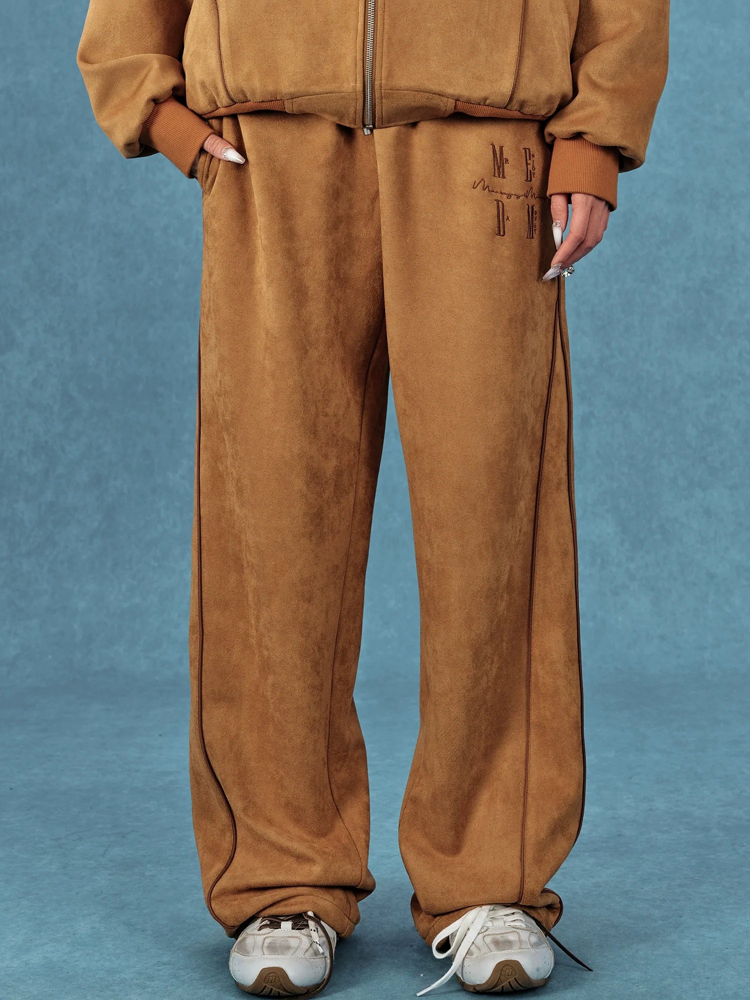MEDM Suede Track Pants