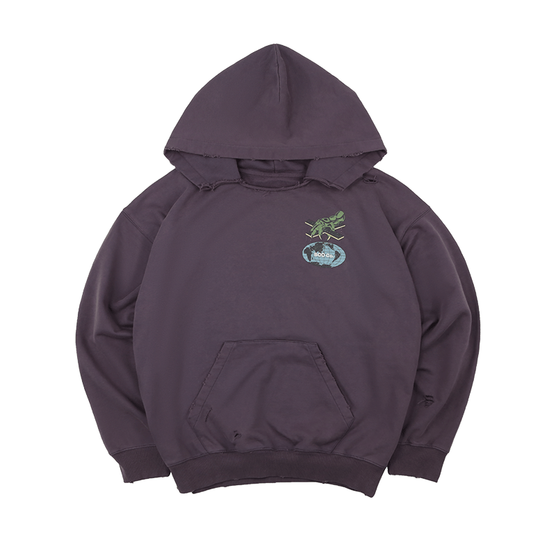 SOD Co. Evil Hand Distressed Oversized Hoodie