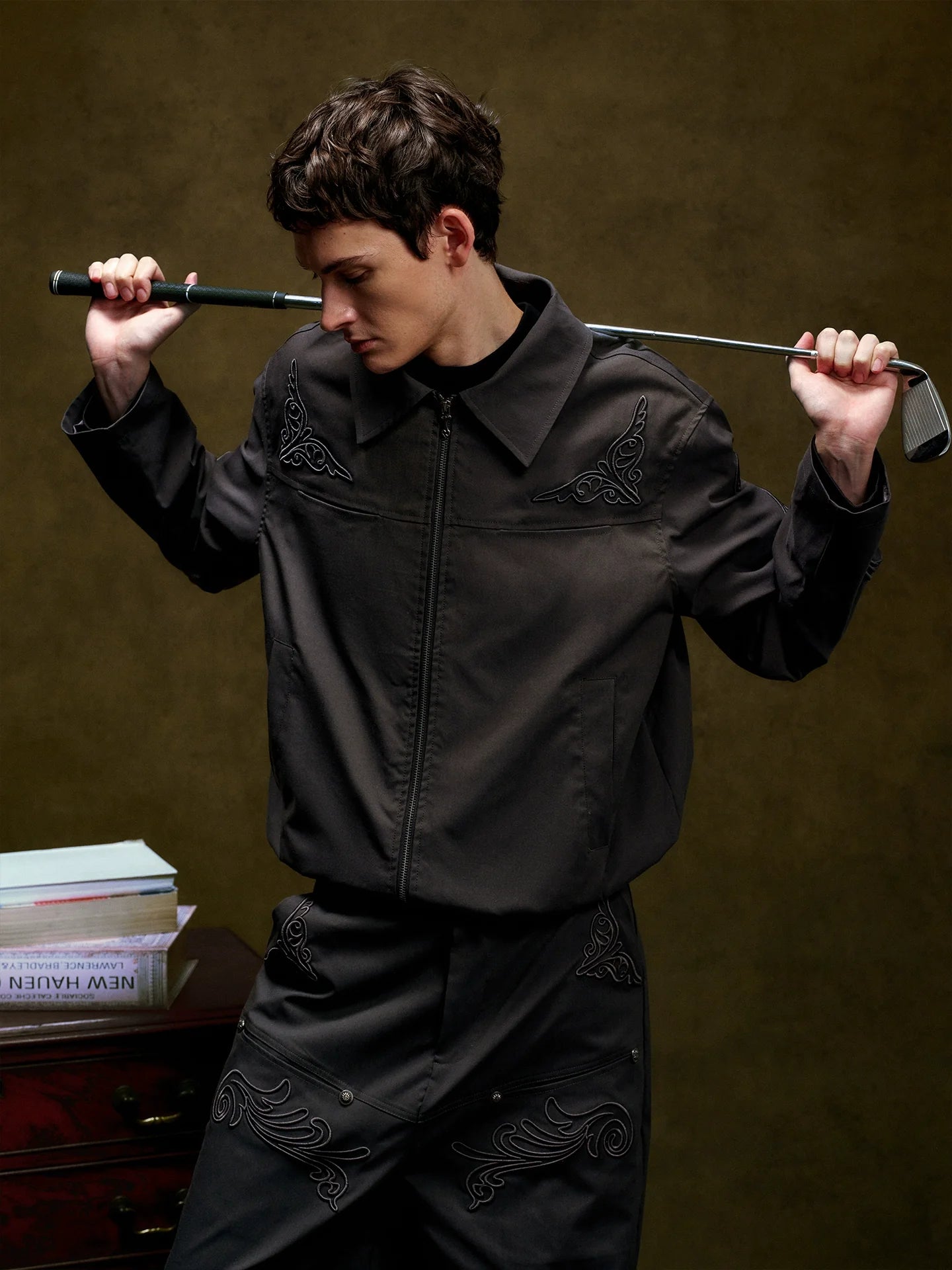 YADcrew 3D Embroidered Work Jacket