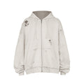 UNDERWATER Wasteland Distressed Zip Up Hoodie