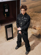 YADcrew Snap Button Denim Jacket