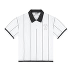Small Town Kid Pearl Logo Striped Polo Jersey
