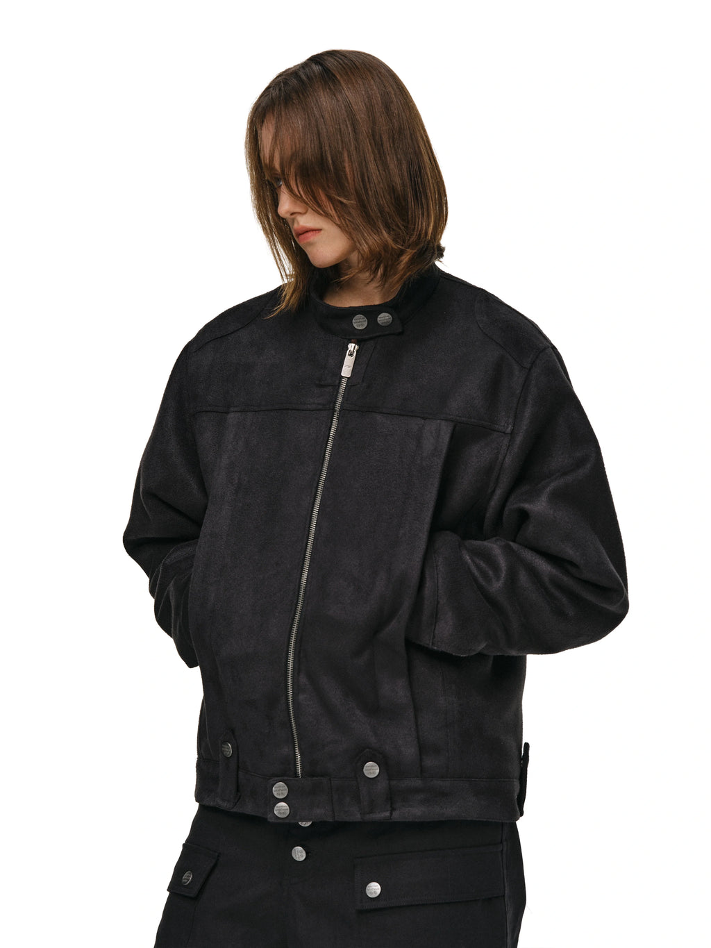 ANTIDOTE Brushed Suede Racing Jacket