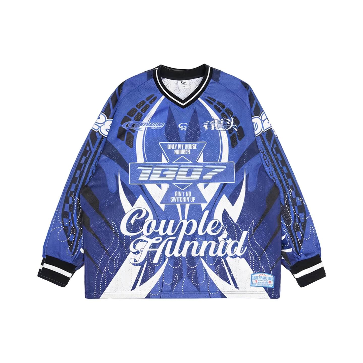 1807 × CH Dragon Head Rhinestone Hockey Jersey