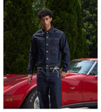 S45 Turquoise Button Denim Jacket