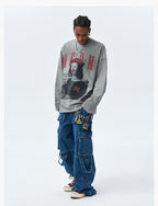 MEDM Clown Oil Painting Long Sleeve Tee