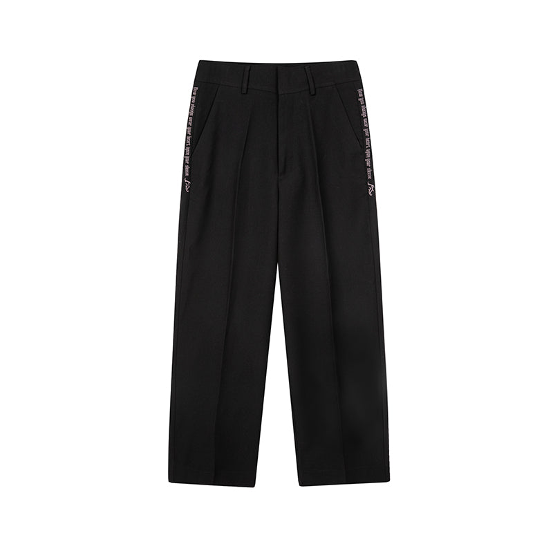 JHYQ Wide Legged Embroidered Western Pants
