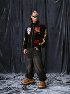 1807 Pegasus Jacquard Knit Zip Up Cowichan