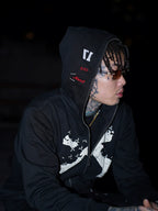 TGFCLUB Full Zip Printed Hoodie
