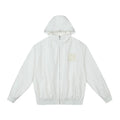 MEDM Pearl Logo Lace Hooded Zip Jacket