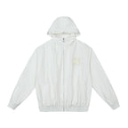 MEDM Pearl Logo Lace Hooded Zip Jacket