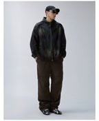 F2CE Reworked Patch Hooded Denim Jacket