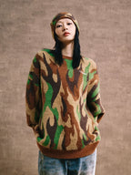 Remedy Flame Camouflage Knit Sweater