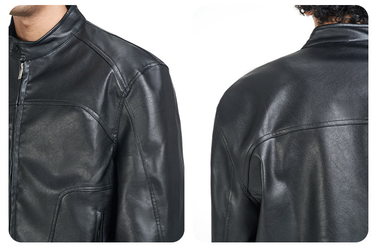 F3F Select Glossy PU Leather Racing Jacket