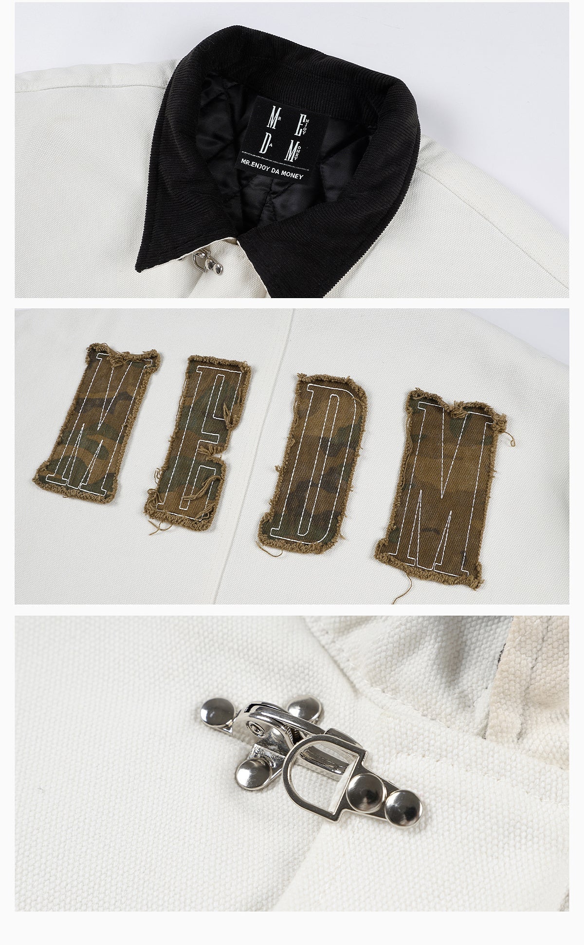 MEDM Camouflage Logo Patch Detroit Jacket