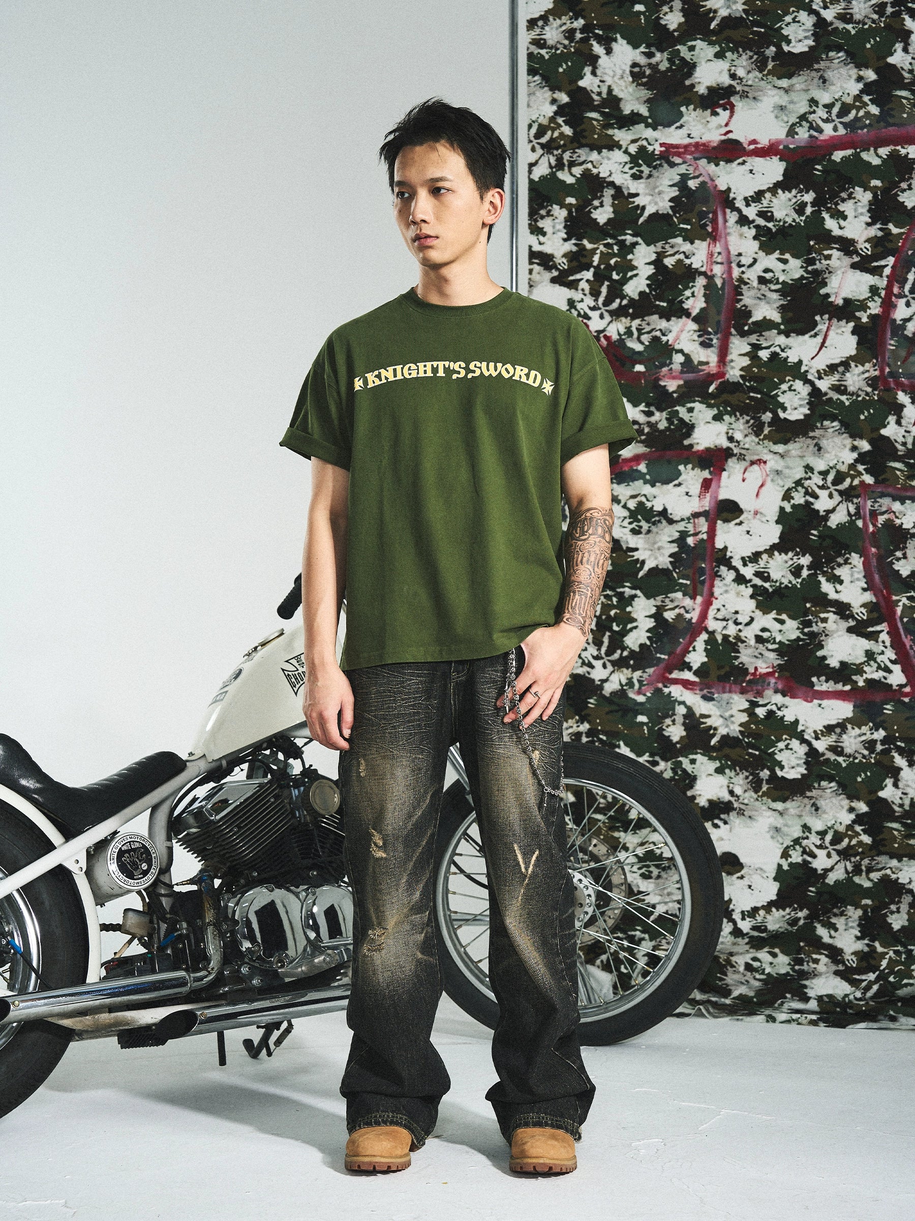 RUSURE Knights Sword Print Tee