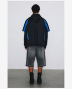 NOVACAM Soccer Jersey-Style Fake Two-Piece Hoodie