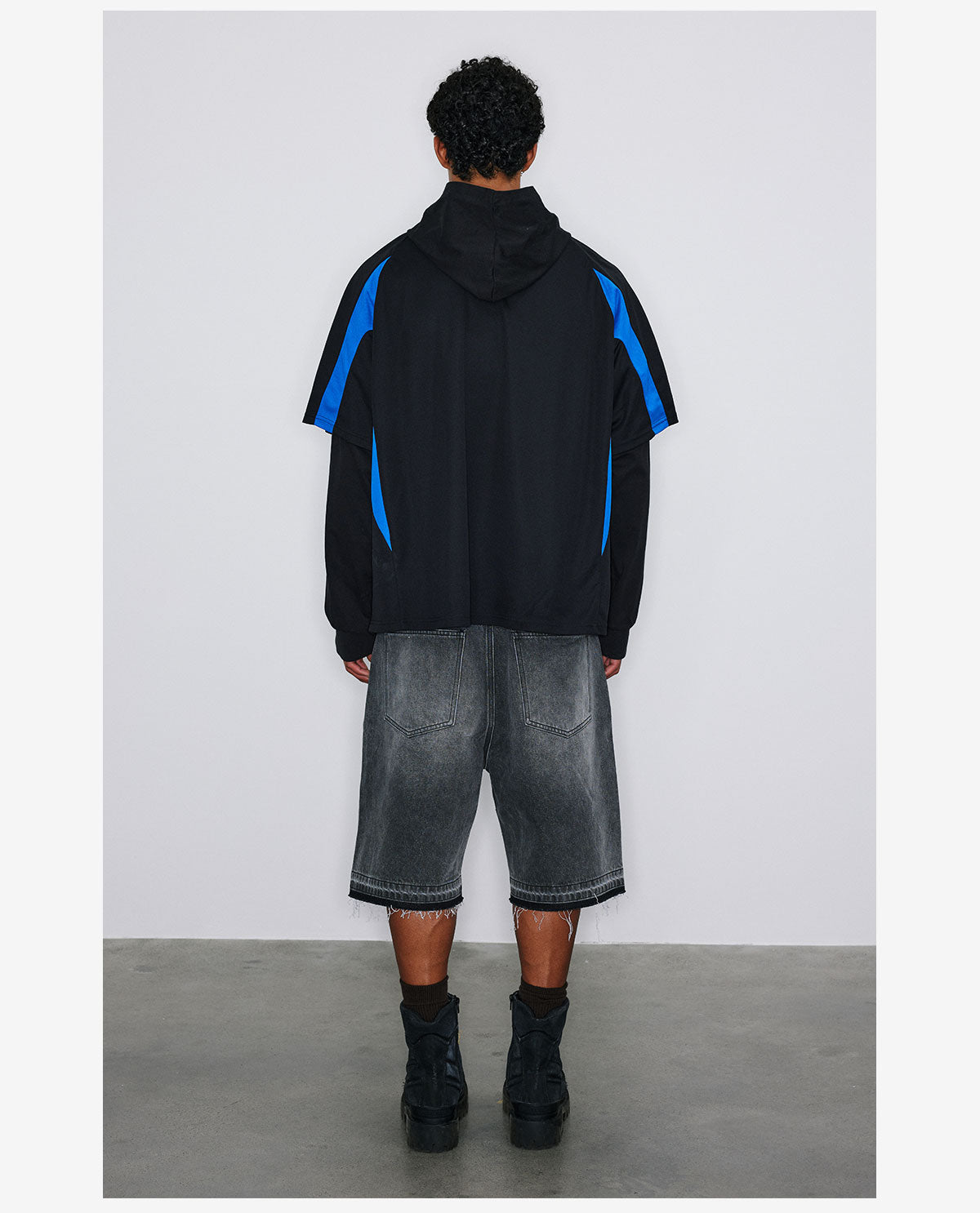 NOVACAM Soccer Jersey-Style Fake Two-Piece Hoodie