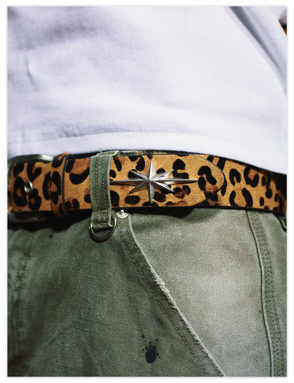 Remedy Star Studded Cowhide Leather Belt