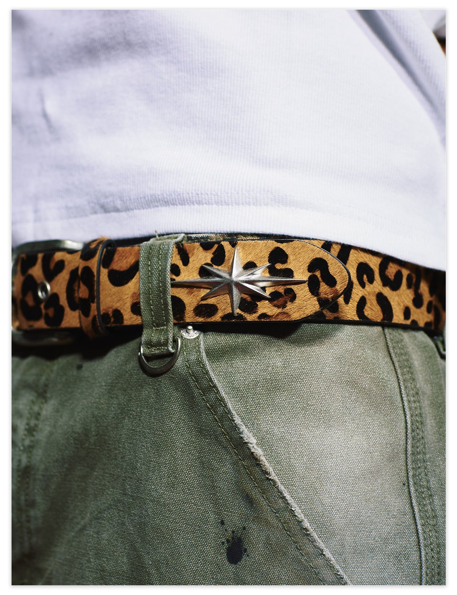 Remedy Star Studded Cowhide Leather Belt