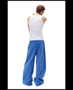 NOVACAM Flocking Print Baggy Sweatpants