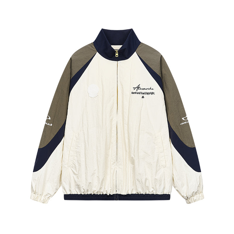 Harsh and Cruel Colorblocking Basic Logo Training Track Jacket