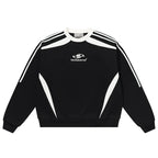 Harsh and Cruel Embroidered Logo Round Neck Sweater