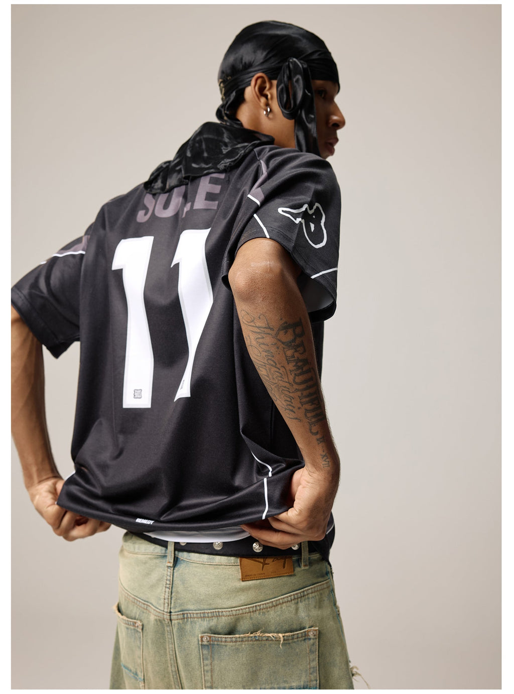 Remedy Emoalone Print Inspired Soccer Jersey Polo Shirt