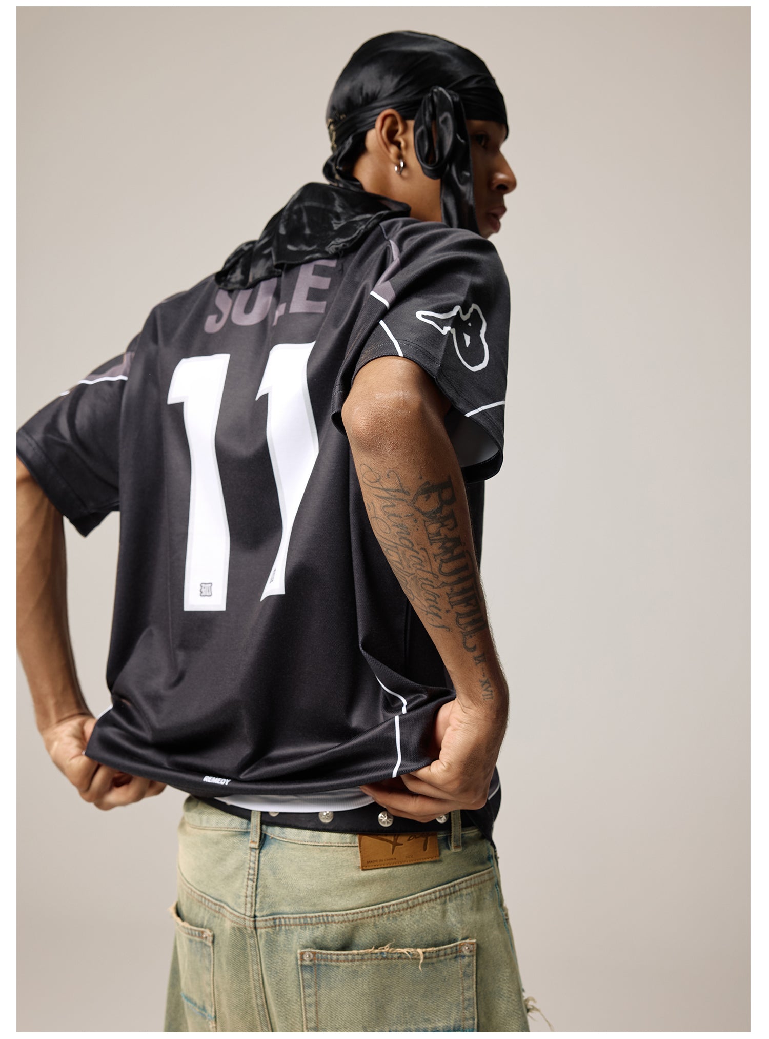 Remedy Emoalone Print Inspired Soccer Jersey Polo Shirt