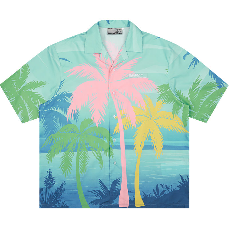 Harsh and Cruel Hawaiian Sunset Cuban Shirt