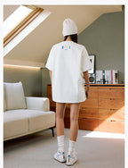 MEDM Multicolor Terry Embroidery Tee
