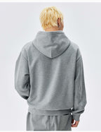 MEDM Logo Print and Embroidered Lettering Hoodie