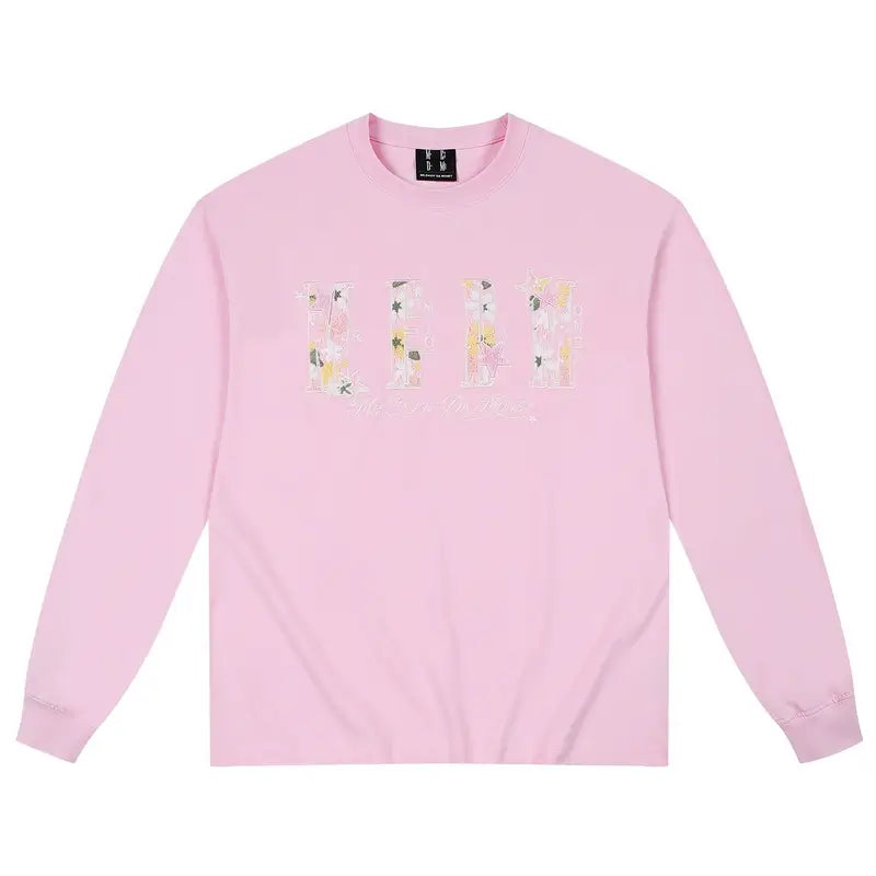 MEDM Flower Star Logo Embroidered Long Sleeve Tee