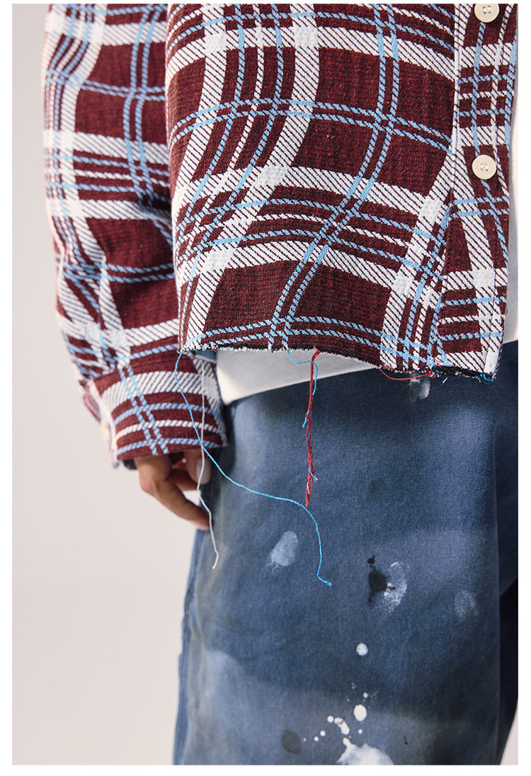 Remedy Wave Plaid Reversible Long Sleeve Shirt