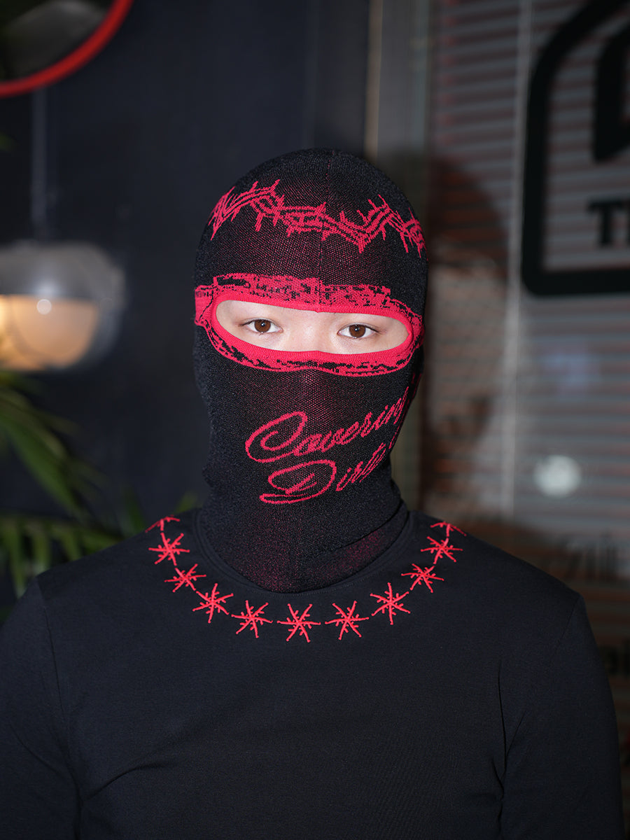 TGFCLUB x SNOWMAKER Crown of Thorns Knit Face Mask