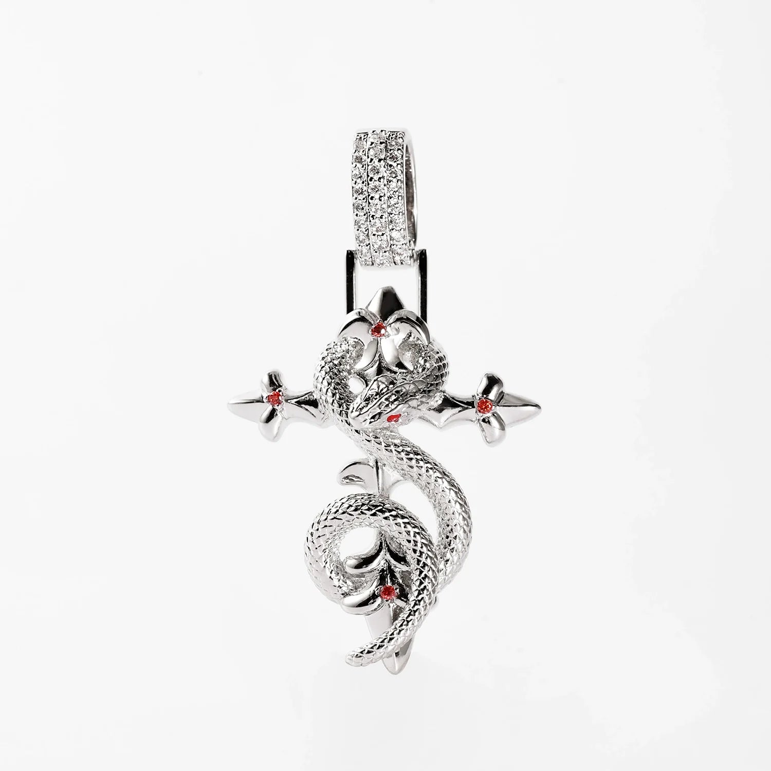 Small Town Kid Snake Pendant Cross Necklace