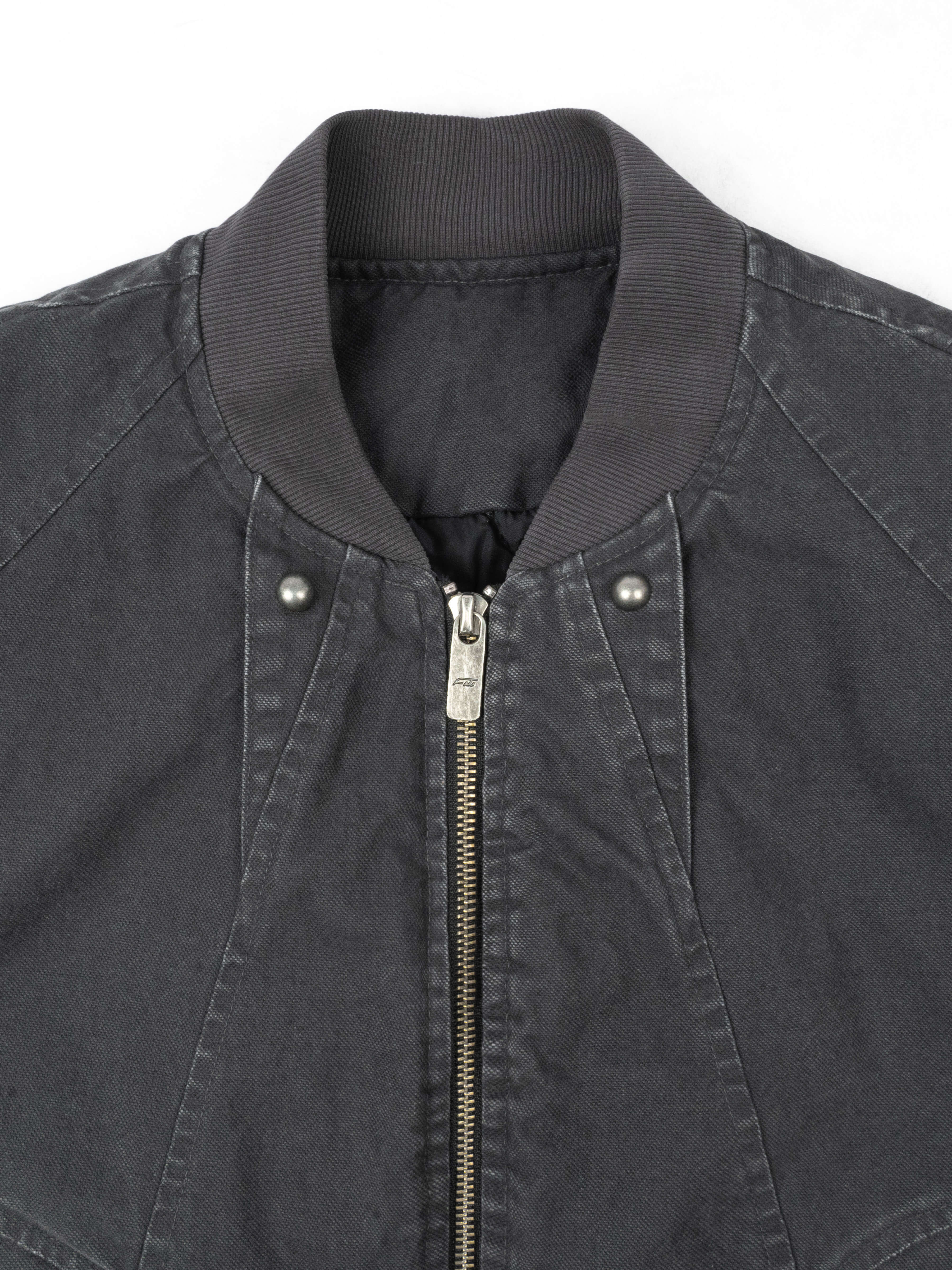ANTIDOTE Deconstructed Washed Canvas Bomber Jacket