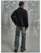F3F Select Deconstructed Long Sleeve Polo sweatshirt