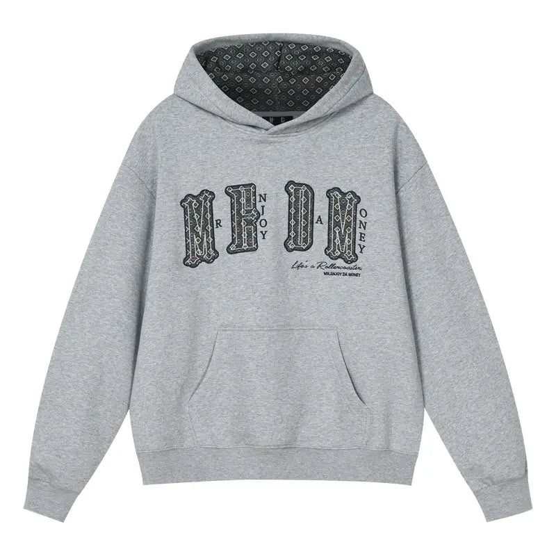 MEDM Ethnic Patchwork Hoodie